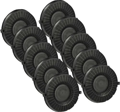 vhbw 10x Aktivkohlefilter kompatibel mit Ignis AKS681, AKS422, AKS438/NB, DNAG65ASX Dunstabzugshaube