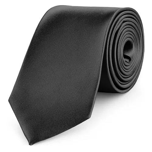 Ladeheid Herren Breite Krawatte KP-8 (150cm x 8cm, Schwarz13)