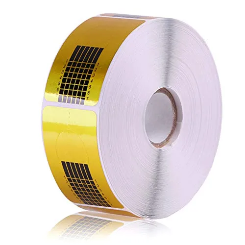 Stück Nagelschablonen für Gel-Nägel Verlängerung, Selbstklebende Golden Schablonen Modellier-Schablone für UV Kunst Nagel-Modellage 500