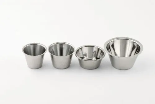 Weis 15662 Dariolform Set 4 Stück Durchmesser 6, 2cm, Edelstahl, Silber, 6.2 x 6.2 x 4.7 cm, 4 Einheiten