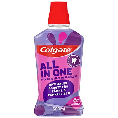Colgate All In One Mundspülung - Mundspülung mit umfassender Wirkung für frischen Atem, Zahnfleischschutz und Kariesprophylaxe – ideal für die tägliche Mundhygiene.