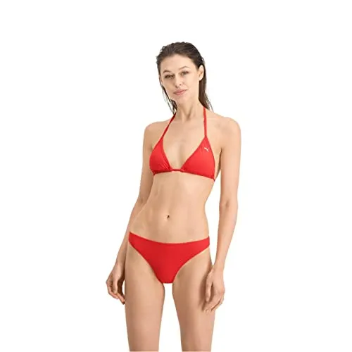 PUMA Damen Brief Badebekleidung, Rot, L EU