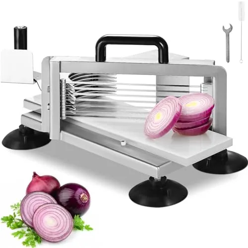 VEVOR Kommerzieller Tomatenschneider aus Edelstahl