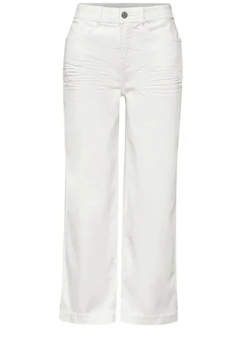 Street One Wide Leg Jeans Off White Washed 26 in weiß von Street One