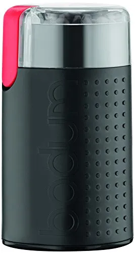 Bodum BISTRO Vorratsdosen, Kunststoff, schwarz, 150 W - Elektrische Propellerkaffeemühle mit Edelstahl-Propeller, 30.000 U/min für perfekte Kaffeekörnung. Transparenter Deckel zeigt die Finesse. Ideal für Kaffeeliebhaber.