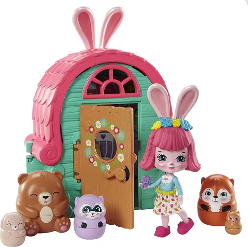Box Gebrochen Enchantimals Spielset Hütte Bree Bunny Figuren MATTEL GTM47