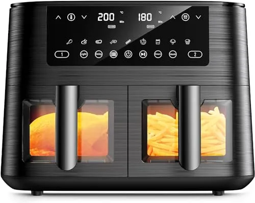 Dual Zone Heißluftfritteuse 9L XL von cookwise