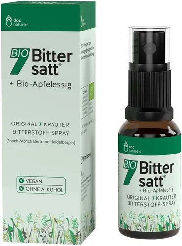 doc nature's BIO Bittersatt Spray mit 7 Kräutern und Bio-Apfelessig