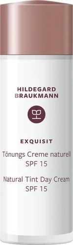 Hildegard Braukmann exquisit Tönungs Creme naturell SPF15 50 ml - Getönte Gesichtscreme mit UV-Schutz für anspruchsvolle Haut. Pflegt und spendet Feuchtigkeit, während sie eine natürliche Tönung verleiht. Ideal für den täglichen Gebrauch.