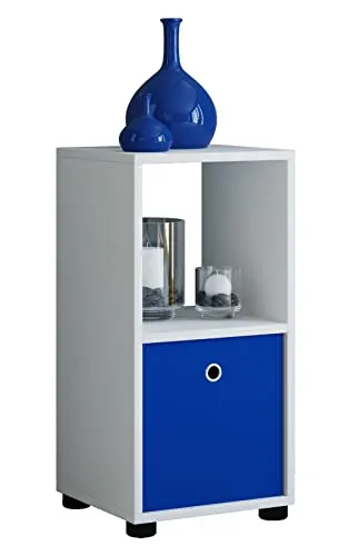 VCM Holzregal Benas-2 | Platzsparendes Regal für Bücher und mehr - Büro-Bücherregale: Elegantes, stehend Regal mit kompakten Maßen (H. 64 x B. 31 x T. 30 cm) und 2 stabilen Regalböden für optimalen Stauraum in jedem Raum.