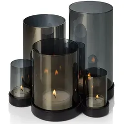 Philippi LICHTERMEER Windlicht - Elegantes Ambiente für Drinnen und Draußen - Windlichter aus hochwertigem, verspiegeltem Glas und schwarzem Stahl, schaffen ein romantisches Lichtermeer und sind das perfekte Geschenk für besondere Anlässe.