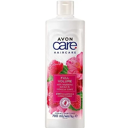 Avon Care 2 in 1 Shampoo & Spülung mit Himbeerextrakt und Hibiskusduft, 700 ml
