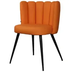 KAWOLA Stuhl JADA Esszimmerstuhl Kunstleder orange in orange von KAWOLA