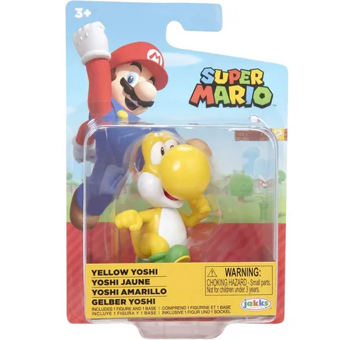 Super Mario Actionfigur Nintendo Super Mario Figur Running Yellow Yoshi, 6,5 cm