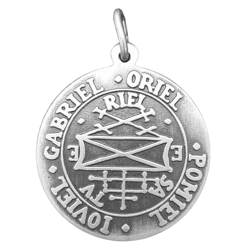 Produktbild Amulett der vier Erzengel 925er Silber Anhänger Schmuck Gabriel Oriel Ioviel Pom