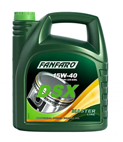 FANFARO Motoröl 15W-40 Master Line Mineralöl Motor Öl ACEA E7 ACEA A3/B3 ACEA A3/B4 API CG-4 API SL DSX 5L Kompatibel mit VW Golf IV Schrägheck 1J1 Golf V Schrägheck 1K1 POLO 9N TOURAN 1T1, 1T2