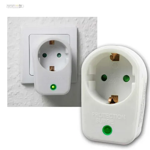 Überspannungsschutz Zwischenstecker 230V – Sicherheit für Ihre Geräte - Effektiver Überspannungsschutz für Ihre Elektronik. Kompakt und einfach zu installieren, schützt dieser Zwischenstecker vor Spannungsspitzen und sorgt für einen zuverlässigen Einsatz.