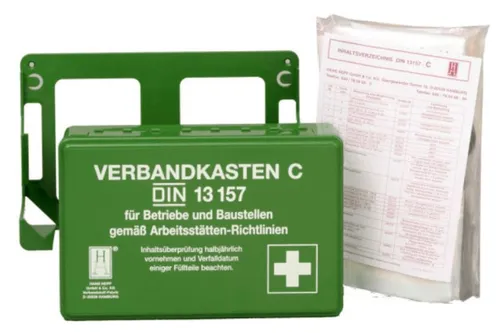 Erste Hilfe - Betriebsverbandskasten nach aktueller DIN 13157 inkl. Verbandbuch