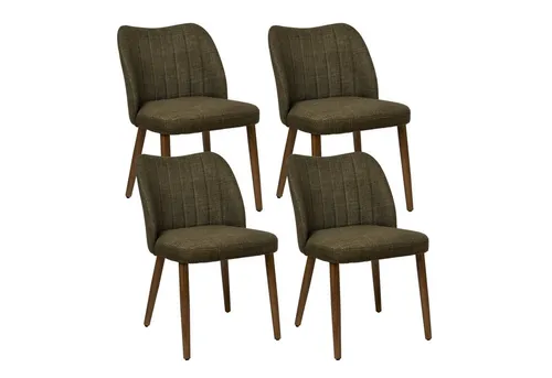 Duhome Esszimmerstuhl 4er Set – Gepolstert, Modern & Ergonomisch, Grün