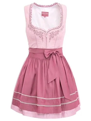 Krüger Madl Dirndl 416567-050 in pink von Krüger Dirndl