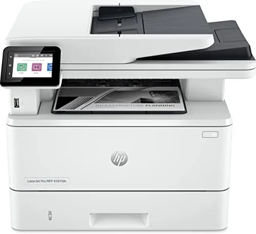 HP LaserJet Pro MFP 4102fdwe - Multifunktionsdrucker - Drucker mit hoher Geschwindigkeit: Bis zu 40 Seiten/Min. Drucken und 38 Seiten/Min. Kopieren, ideal für effizientes Arbeiten in Büros.