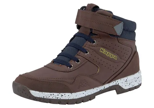 Kappa Winterboots Snowboots 26 EU - Sportliche Winterstiefel in Braun - Wanderschuhe mit knöchelhohem Design, ideal für winterliche Abenteuer. Aus robustem Synthetik und Textil, ausgestattet mit Gummizug und Klettverschluss für optimalen Halt.