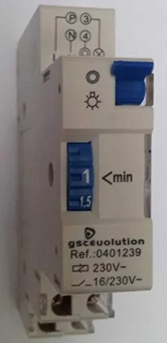 Treppenlichtzeitschalter 0401239 - Zeitschaltuhren - Automatische Zeitschaltuhr für Treppenhausbeleuchtung, sorgt für bequeme und energiesparende Lichtsteuerung.