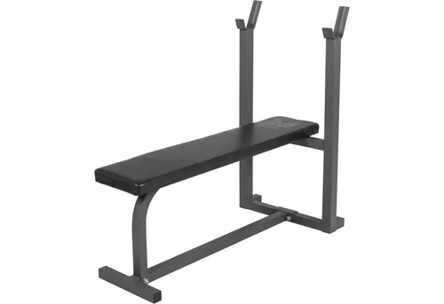 GYRONETICS Hantelbank E-Series - Flachbank für effektives Krafttraining - Hantelbänke für Zuhause: Die GYRONETICS E-Series Hantelbank bietet eine stabile Basis für Bankdrücken und mehr, mit einer maximalen Belastbarkeit von 220 kg und gepolsterter Oberfläche für hohen Komfort.