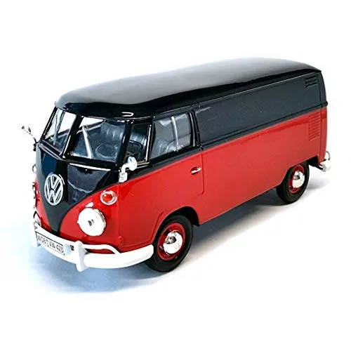 Motormax VW T1 Kasten schwarz/rot 1:24