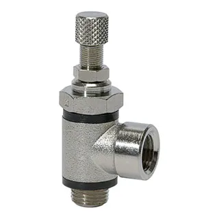 Riegler Drosselventil, beidseitige Drosselung (B) G 1/8 IG, G 1/8