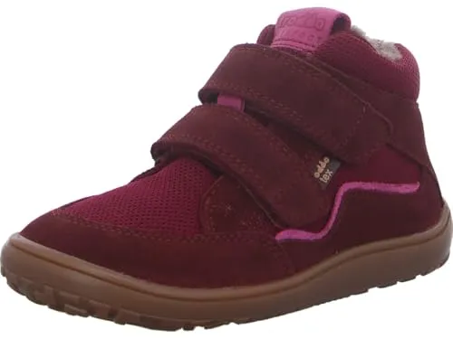 Froddo Barefoot Tex Wool Bordeaux EU 32 - Trendige Ankle Boots - Wanderschuhe für Kinder mit Mid-Cut, wasserdicht und aus hochwertigem Nubukleder. Genießen Sie ein angenehmes Barfußgefühl und eine flexible Laufsohle für maximalen Komfort.