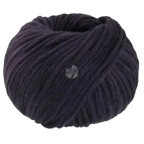 LANA GROSSA Winter Softness | Zartes Schlauchgarn, voluminös mit flauschigen Merinofasern | Handstrickgarn aus 62% Schurwolle & 38% Baumwolle (Bio) | 50g Wolle zum Stricken & Häkeln | 70m Garn FB 9
