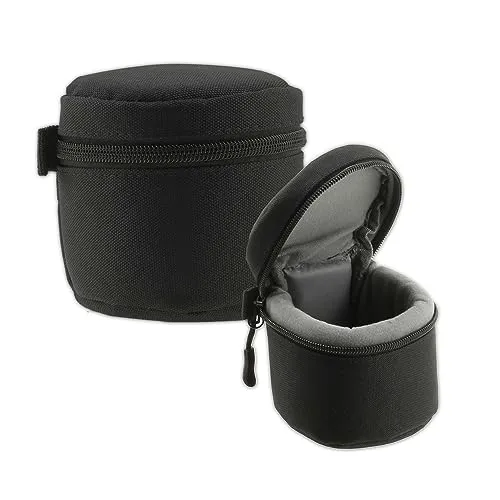 Navitech Schwarz Wasserdicht Kameraobjektiv Schutzhülle Tasche