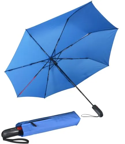 Knirps XXL-Taschenschirm BIG Duomatic Storm Shape - surf - Innovativer Taschenschirm mit Auf-Zu Automatik, ovaler Form für optimalen Regenschutz, ideal für Rucksackträger. Robustes Gestell und modernes Design, perfekt für jeden Wetterumschwung.