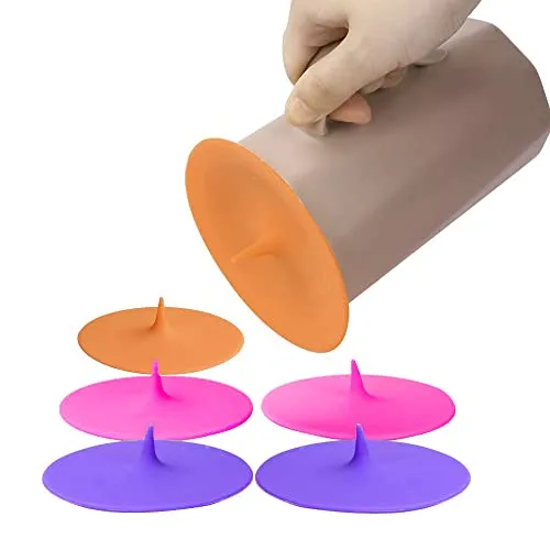 Glasabdeckung Trinkglas Silikon Abdeckung Tasse Deckel für Trinkgläser Silikon 6 Anti Staub Deckel für Glasabdeckungen für Kaffee Bierkrug Wassergläser