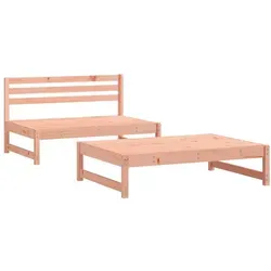 vidaXL 2-tlg. Garten-Lounge-Set aus Douglasie - Gartenmöbel aus massivem Douglasienholz, langlebig und pflegeleicht, ideal für entspannte Stunden im Freien mit Freunden und Familie.