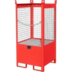 BAUER Südlohn Fass-Stapelpalette FSP-1-D mit Drahtgitter von Bauer