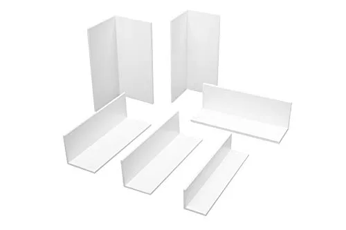 Meter | Winkelprofil | gleichschenklig | PVC | weiß | Hexim | HJ 333 2