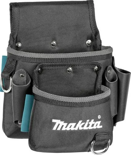 Makita Werkzeug-Gürteltasche E-15198, 2-fächer Werkzeugtasche - Werkzeugtaschen leer mit 2 großen Fächern, vielen Verstaumöglichkeiten und robusten Materialien für optimale Organisation und schnellen Zugriff auf Ihre Werkzeuge.
