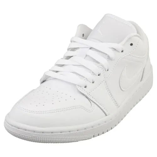NIKE Damen WMNS AIR Jordan 1 Low Sneaker, White/White-White, 40.5 EU