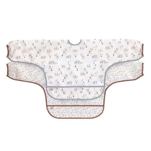 Lässig Langarm Lätzchen für 6 Monate - Praktisches Langarm-Lätzchen für Babys, schützt Kleidung vor Flecken und sorgt für stressfreies Essen. Ideal für die ersten Essversuche!