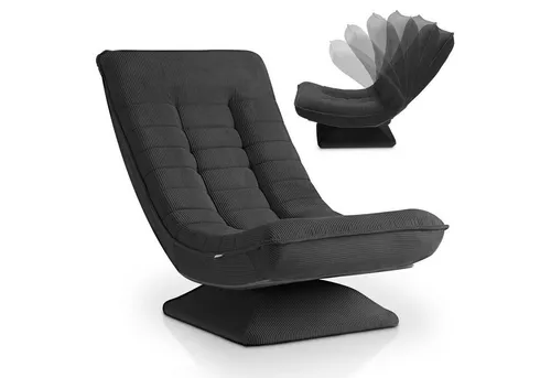 Juskys Relaxsessel Korsika, 360° drehbar & klappbar - Sessel für ultimativen Komfort! Ergonomisches Design mit 5-lagiger Polsterung sorgt für optimale Körperunterstützung. Ideal für entspannte Filmabende und platzsparend klappbar.