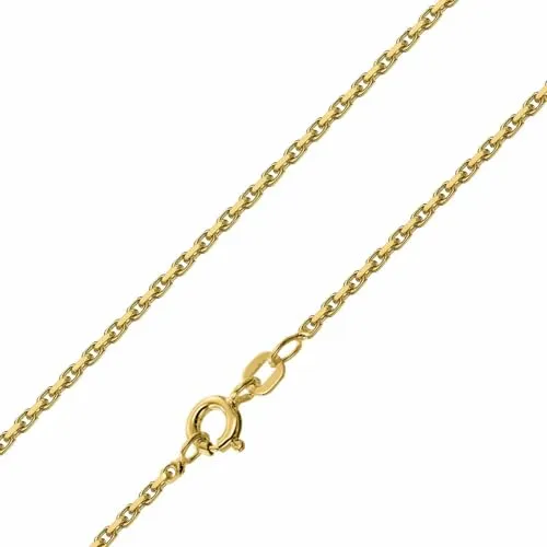 trendor Herren-Kette 925 Silber Vergoldet Ankerkette 1,6 mm breit eleganter Halsschmuck für Männer, hochwertige Halskette und tolle Geschenkidee, 28995-55 55 cm