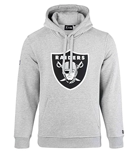 New Era NFL Oakland Raiders Team Logo Hoodie - grau 4XL - Sportfan Sweatshirts & Hoodies, EXKLUSIV bei BACKSPIN! Offizielles NFL Lizenzprodukt mit gesticktem Team Logo und NFL Shield auf dem Ärmel.