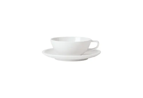 Villeroy & Boch Artesano Original Teetasse mit Untertasse 120 ml - Elegante Teetasse mit Untertasse aus spülmaschinenfestem Porzellan, ideal für Teegenuss zu Hause oder im Büro, für eine Person.