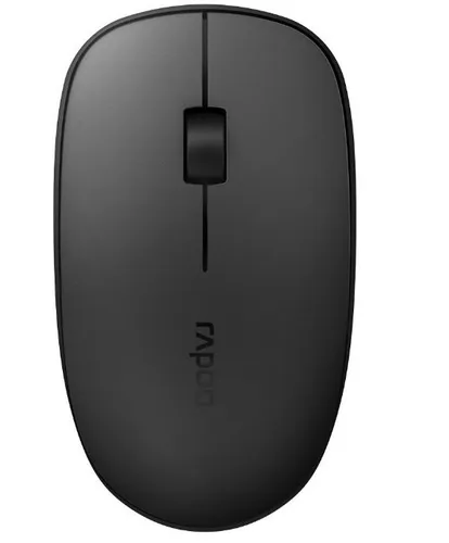 Rapoo M200 Silent kabellose Maus - Ergonomisches Design mit 1300 DPI Sensor, 12 Monate Batterielaufzeit und leisen Tasten für ungestörtes Arbeiten