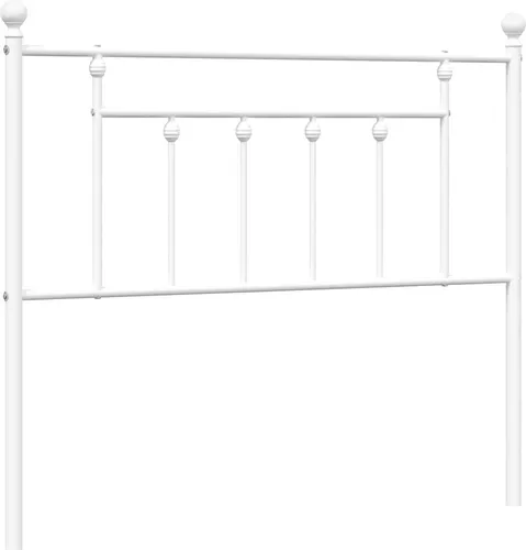 vidaXL Kopfteil Metall Weiß 100 cm von vidaXL