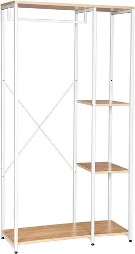 Woltu Kleiderständer mit Ablage in weiß von WOLTU