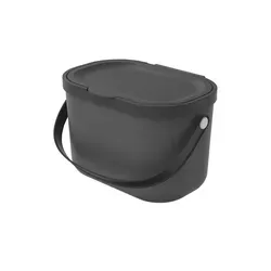 Rotho Müllsystem Albula - Grau, Stapelbar & Geruchsfest - Haushaltszubehör: Das Rotho Müllsystem Albula aus recyceltem Kunststoff ist stapelbar, geruchsfest verschließbar und ideal für eine ordentliche Küche.