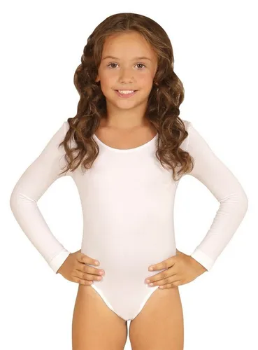 Widdmann Kostüm Body weiß - Weihnachtskostüme, einfarbiger Body für Kinder, perfekt zum individuellen Kombinieren und Wärmen an kalten Tagen.